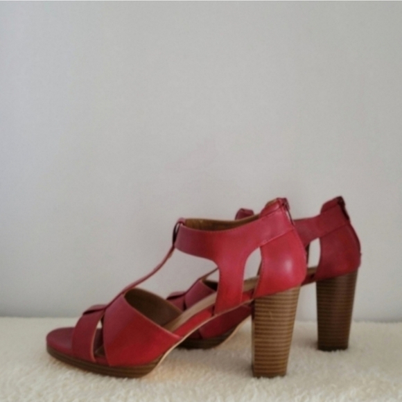 STYLE & CO Ophelia Open Toe Red Heel Sandals Size 10 - Picture 3 of 8